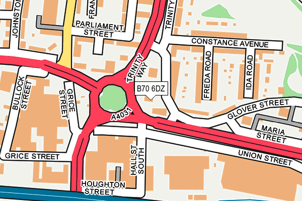 B70 6DZ map - OS OpenMap – Local (Ordnance Survey) B70 6DZ map - OS OpenMap – Local (Ordnance Survey)