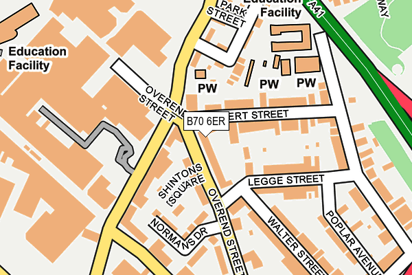 B70 6ER map - OS OpenMap – Local (Ordnance Survey) B70 6ER map - OS OpenMap – Local (Ordnance Survey)