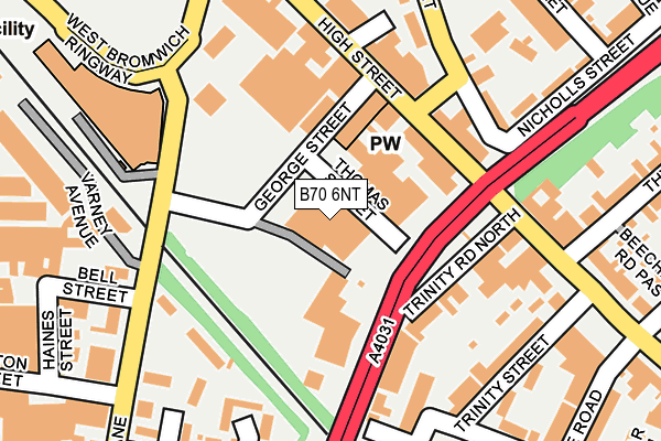 B70 6NT map - OS OpenMap – Local (Ordnance Survey) B70 6NT map - OS OpenMap – Local (Ordnance Survey)