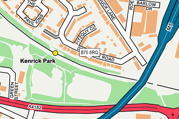 B70 6RQ map - OS OpenMap – Local (Ordnance Survey)