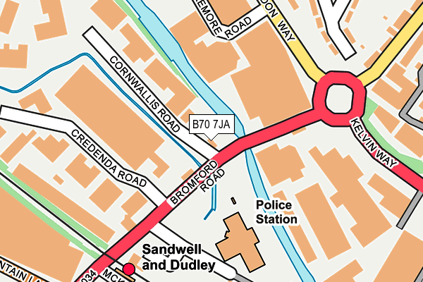 B70 7JA map - OS OpenMap – Local (Ordnance Survey) B70 7JA map - OS OpenMap – Local (Ordnance Survey)