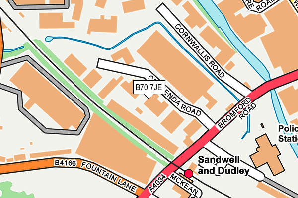 B70 7JE map - OS OpenMap – Local (Ordnance Survey) B70 7JE map - OS OpenMap – Local (Ordnance Survey)