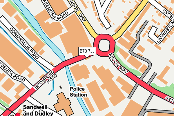 B70 7JJ map - OS OpenMap – Local (Ordnance Survey) B70 7JJ map - OS OpenMap – Local (Ordnance Survey)