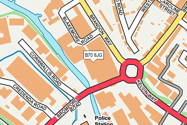 B70 8JG map - OS OpenMap – Local (Ordnance Survey) B70 8JG map - OS OpenMap – Local (Ordnance Survey)