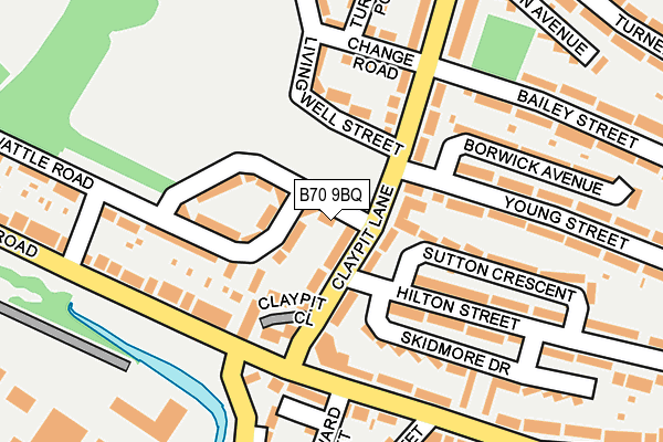 B70 9BQ map - OS OpenMap – Local (Ordnance Survey) B70 9BQ map - OS OpenMap – Local (Ordnance Survey)
