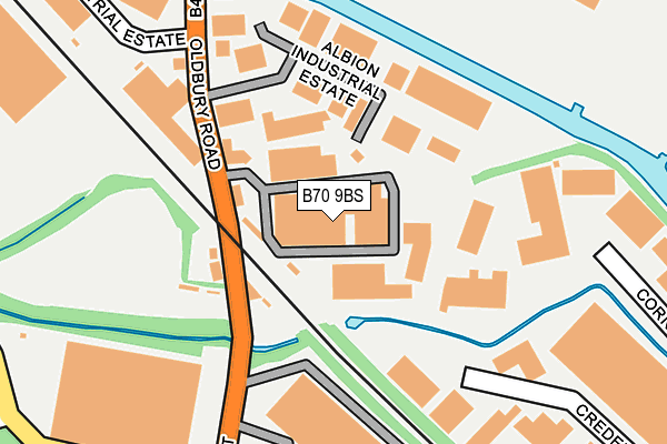 B70 9BS map - OS OpenMap – Local (Ordnance Survey) B70 9BS map - OS OpenMap – Local (Ordnance Survey)