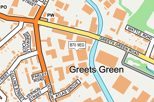 B70 9EG map - OS OpenMap – Local (Ordnance Survey) B70 9EG map - OS OpenMap – Local (Ordnance Survey)