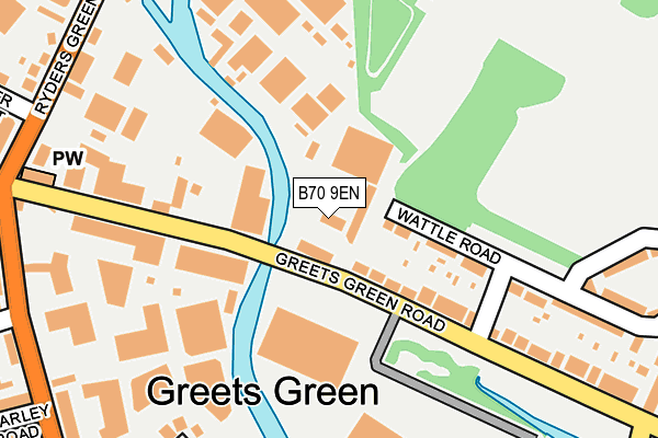 B70 9EN map - OS OpenMap – Local (Ordnance Survey) B70 9EN map - OS OpenMap – Local (Ordnance Survey)