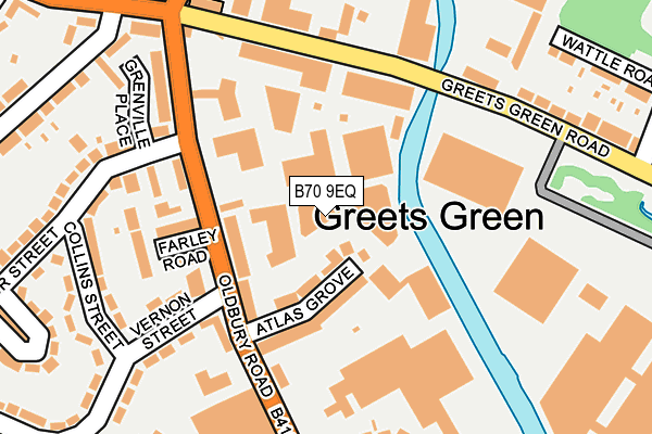 B70 9EQ map - OS OpenMap – Local (Ordnance Survey) B70 9EQ map - OS OpenMap – Local (Ordnance Survey)