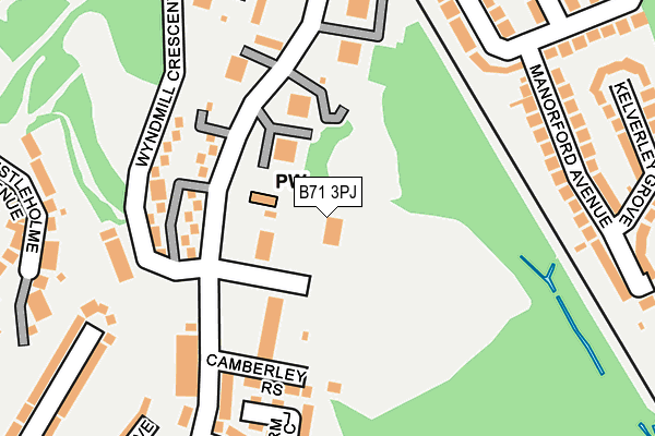 B71 3PJ map - OS OpenMap – Local (Ordnance Survey) B71 3PJ map - OS OpenMap – Local (Ordnance Survey)