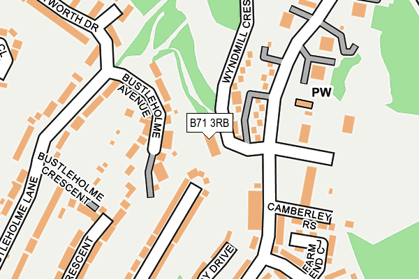 B71 3RB map - OS OpenMap – Local (Ordnance Survey) B71 3RB map - OS OpenMap – Local (Ordnance Survey)