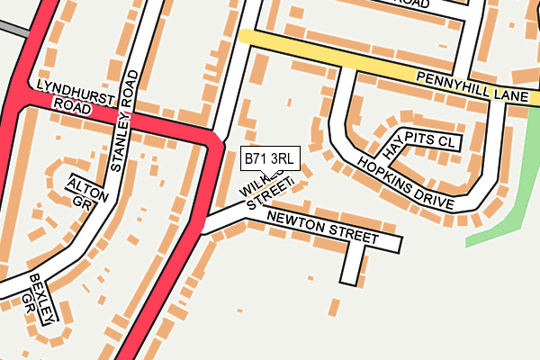 B71 3RL map - OS OpenMap – Local (Ordnance Survey) B71 3RL map - OS OpenMap – Local (Ordnance Survey)