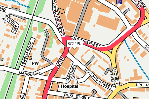 B72 1PU map - OS OpenMap – Local (Ordnance Survey) B72 1PU map - OS OpenMap – Local (Ordnance Survey)