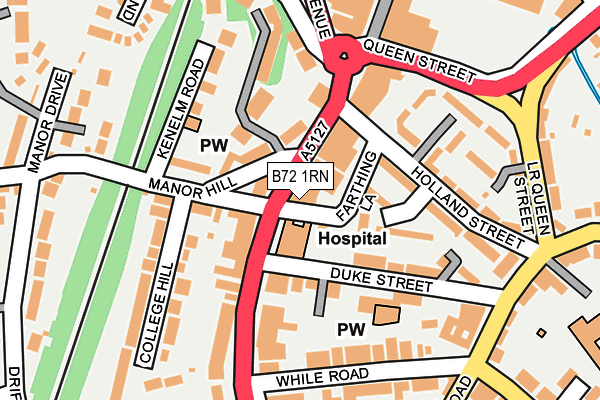 B72 1RN map - OS OpenMap – Local (Ordnance Survey) B72 1RN map - OS OpenMap – Local (Ordnance Survey)