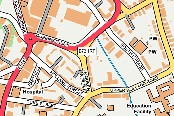 B72 1RT map - OS OpenMap – Local (Ordnance Survey) B72 1RT map - OS OpenMap – Local (Ordnance Survey)