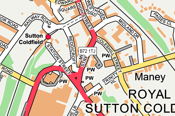 B72 1TJ map - OS OpenMap – Local (Ordnance Survey) B72 1TJ map - OS OpenMap – Local (Ordnance Survey)