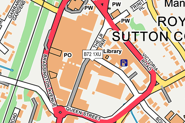 B72 1XU map - OS OpenMap – Local (Ordnance Survey) B72 1XU map - OS OpenMap – Local (Ordnance Survey)