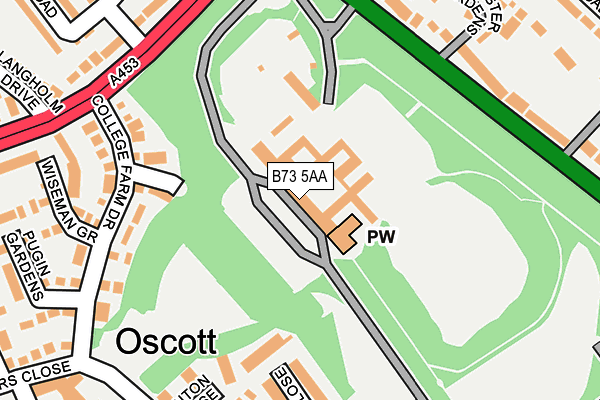 B73 5AA map - OS OpenMap – Local (Ordnance Survey) B73 5AA map - OS OpenMap – Local (Ordnance Survey)