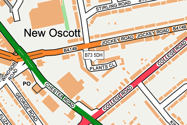 B73 5DH map - OS OpenMap – Local (Ordnance Survey) B73 5DH map - OS OpenMap – Local (Ordnance Survey)