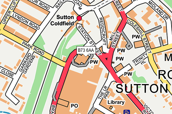B73 6AA map - OS OpenMap – Local (Ordnance Survey) B73 6AA map - OS OpenMap – Local (Ordnance Survey)