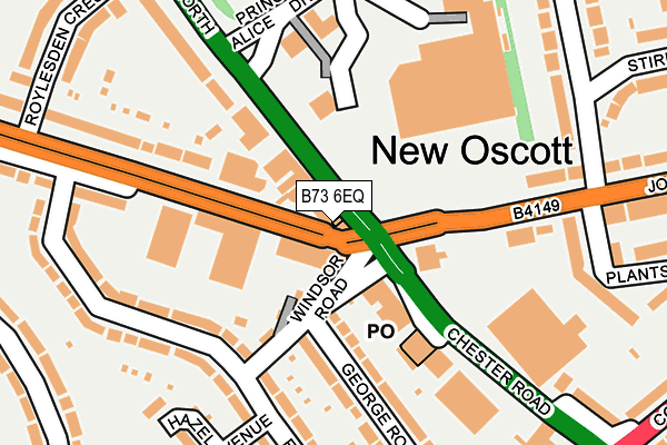 B73 6EQ map - OS OpenMap – Local (Ordnance Survey) B73 6EQ map - OS OpenMap – Local (Ordnance Survey)