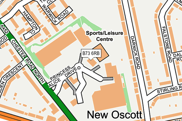 B73 6RB map - OS OpenMap – Local (Ordnance Survey) B73 6RB map - OS OpenMap – Local (Ordnance Survey)