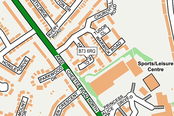 B73 6RQ map - OS OpenMap – Local (Ordnance Survey) B73 6RQ map - OS OpenMap – Local (Ordnance Survey)