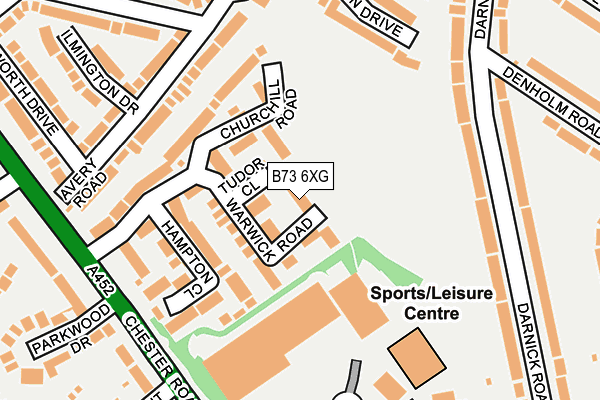 B73 6XG map - OS OpenMap – Local (Ordnance Survey) B73 6XG map - OS OpenMap – Local (Ordnance Survey)