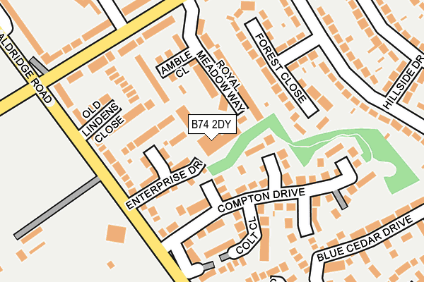 B74 2DY map - OS OpenMap – Local (Ordnance Survey) B74 2DY map - OS OpenMap – Local (Ordnance Survey)