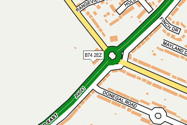 B74 2EZ map - OS OpenMap – Local (Ordnance Survey) B74 2EZ map - OS OpenMap – Local (Ordnance Survey)