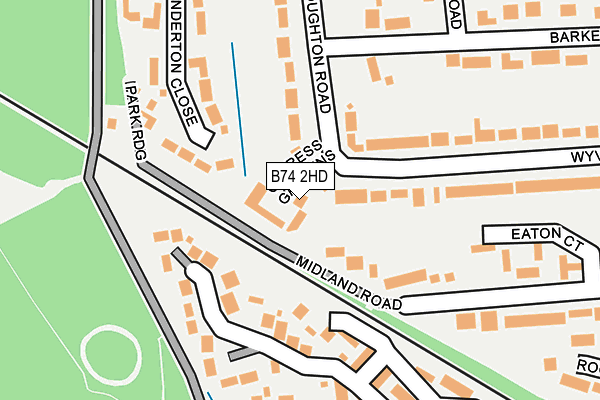 B74 2HD map - OS OpenMap – Local (Ordnance Survey) B74 2HD map - OS OpenMap – Local (Ordnance Survey)