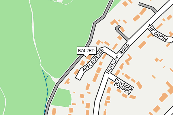 B74 2RD map - OS OpenMap – Local (Ordnance Survey) B74 2RD map - OS OpenMap – Local (Ordnance Survey)