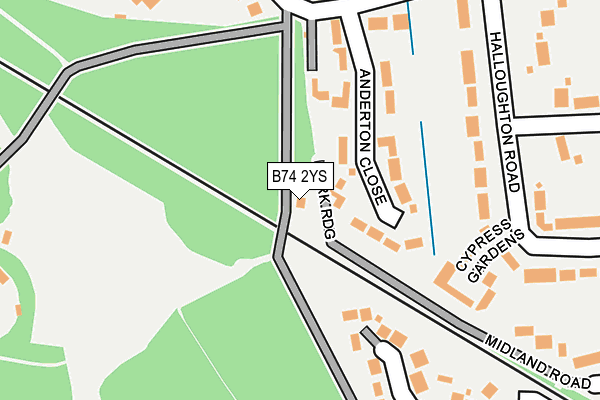 B74 2YS map - OS OpenMap – Local (Ordnance Survey) B74 2YS map - OS OpenMap – Local (Ordnance Survey)