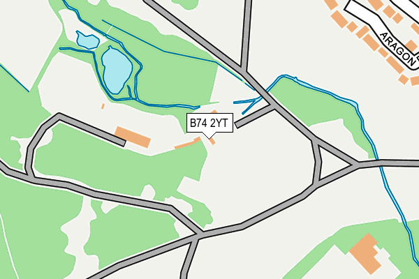 B74 2YT map - OS OpenMap – Local (Ordnance Survey) B74 2YT map - OS OpenMap – Local (Ordnance Survey)