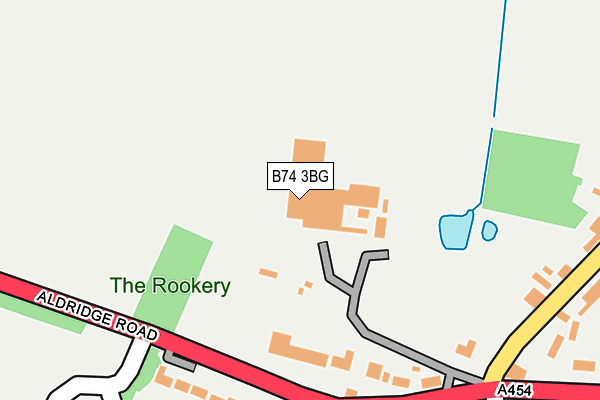 B74 3BG map - OS OpenMap – Local (Ordnance Survey) B74 3BG map - OS OpenMap – Local (Ordnance Survey)