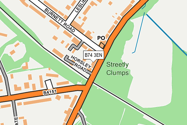 B74 3EN map - OS OpenMap – Local (Ordnance Survey) B74 3EN map - OS OpenMap – Local (Ordnance Survey)