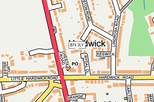 B74 3LY map - OS OpenMap – Local (Ordnance Survey) B74 3LY map - OS OpenMap – Local (Ordnance Survey)