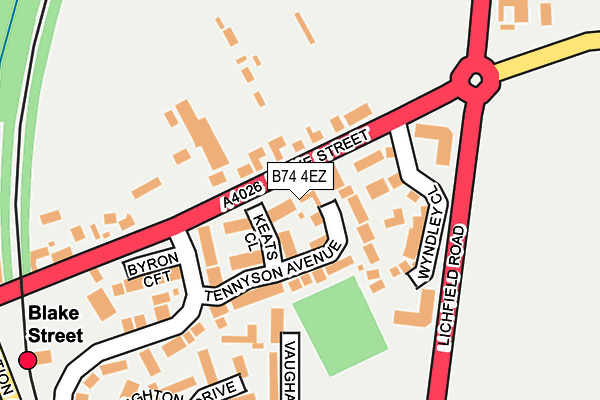 B74 4EZ map - OS OpenMap – Local (Ordnance Survey) B74 4EZ map - OS OpenMap – Local (Ordnance Survey)