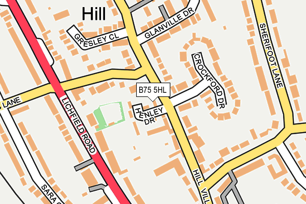 B75 5HL map - OS OpenMap – Local (Ordnance Survey) B75 5HL map - OS OpenMap – Local (Ordnance Survey)