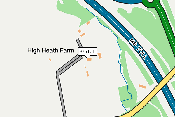 B75 6JT map - OS OpenMap – Local (Ordnance Survey) B75 6JT map - OS OpenMap – Local (Ordnance Survey)