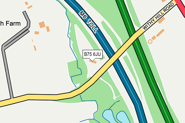 B75 6JU map - OS OpenMap – Local (Ordnance Survey) B75 6JU map - OS OpenMap – Local (Ordnance Survey)
