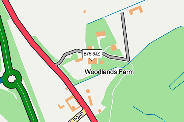 B75 6JZ map - OS OpenMap – Local (Ordnance Survey) B75 6JZ map - OS OpenMap – Local (Ordnance Survey)