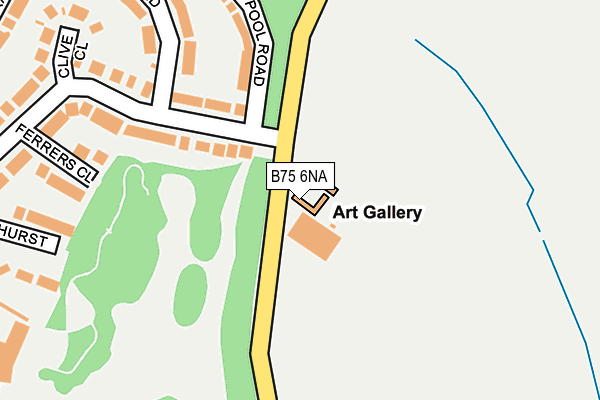 B75 6NA map - OS OpenMap – Local (Ordnance Survey) B75 6NA map - OS OpenMap – Local (Ordnance Survey)