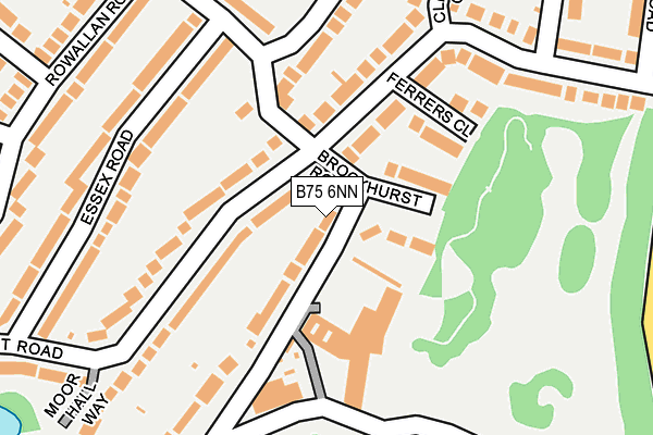 B75 6NN map - OS OpenMap – Local (Ordnance Survey) B75 6NN map - OS OpenMap – Local (Ordnance Survey)