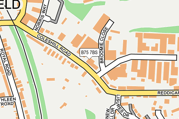 B75 7BS map - OS OpenMap – Local (Ordnance Survey) B75 7BS map - OS OpenMap – Local (Ordnance Survey)