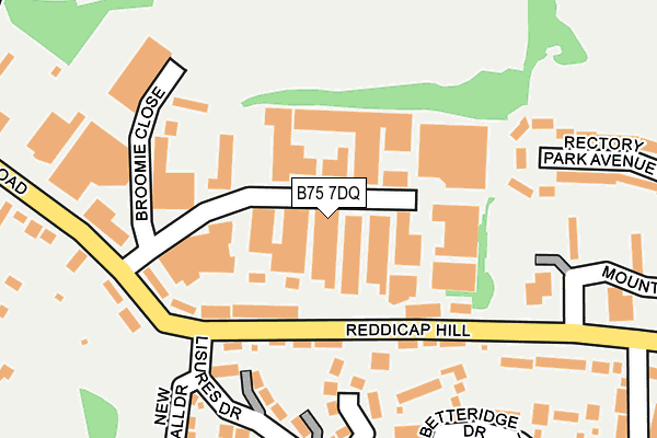 B75 7DQ map - OS OpenMap – Local (Ordnance Survey) B75 7DQ map - OS OpenMap – Local (Ordnance Survey)
