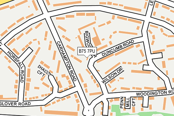 B75 7PU map - OS OpenMap – Local (Ordnance Survey) B75 7PU map - OS OpenMap – Local (Ordnance Survey)