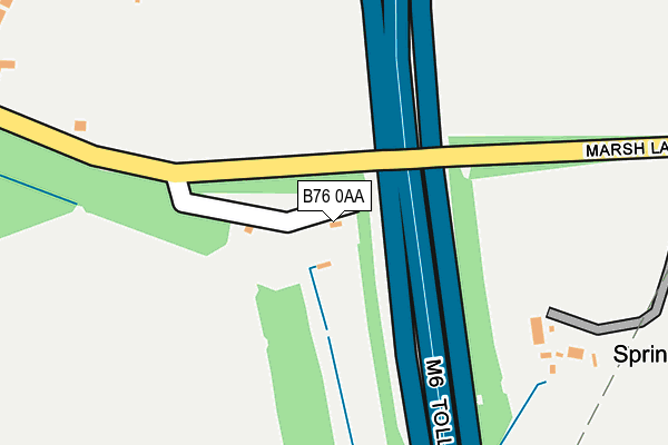 B76 0AA map - OS OpenMap – Local (Ordnance Survey) B76 0AA map - OS OpenMap – Local (Ordnance Survey)