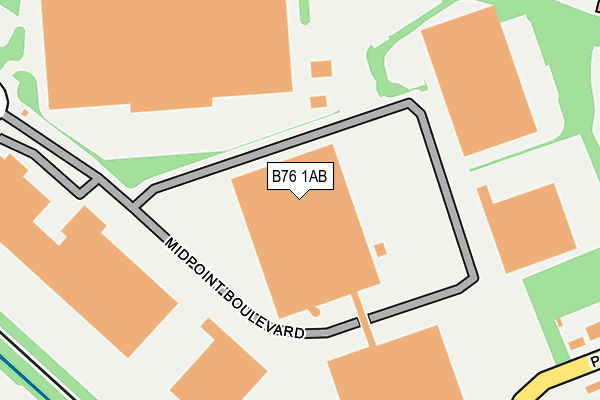 B76 1AB map - OS OpenMap – Local (Ordnance Survey) B76 1AB map - OS OpenMap – Local (Ordnance Survey)