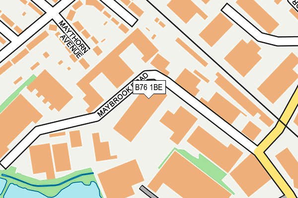 B76 1BE map - OS OpenMap – Local (Ordnance Survey) B76 1BE map - OS OpenMap – Local (Ordnance Survey)